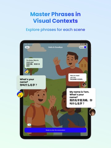 TalkingLime: Speaking Practice iPad screenshot