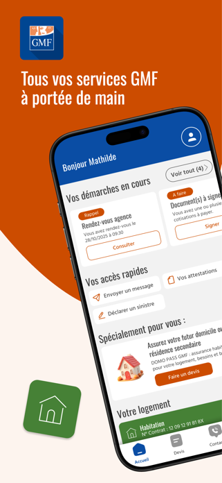 GMF Mobile - Vos assurances Screenshot 1 of 6
