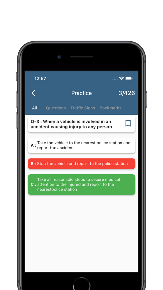 #3. RTO Driving Licence Test (iOS) By: G Sanghani