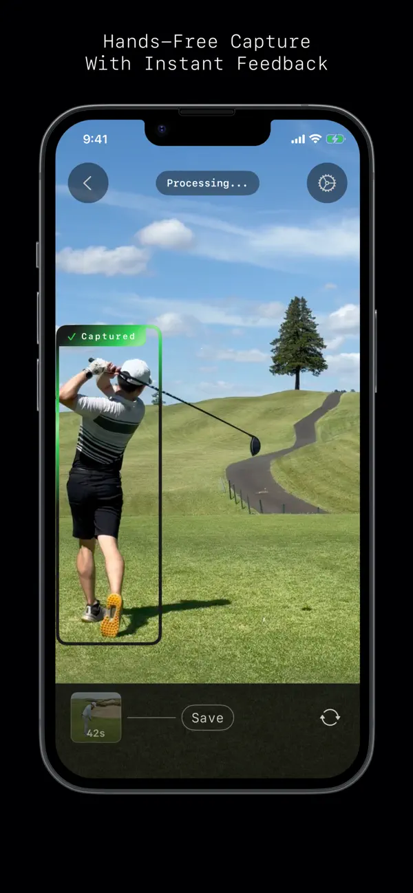 Screenshot #2 pour SwingReview: Auto Golf Camera