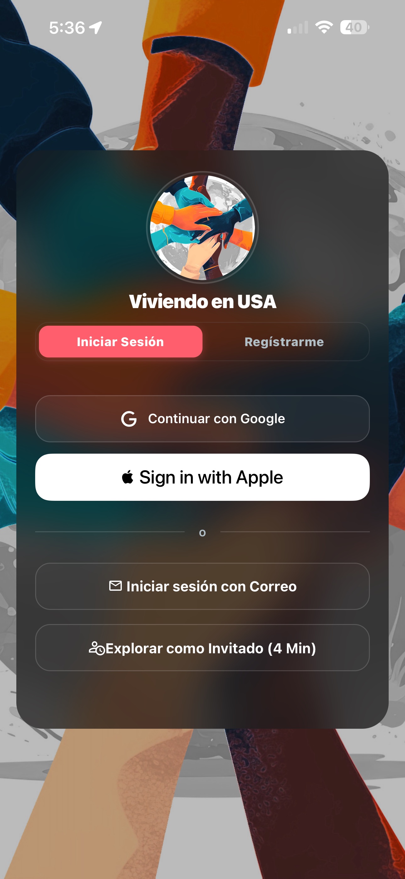 Screenshot 1 of Viviendo en USA - Comunidad