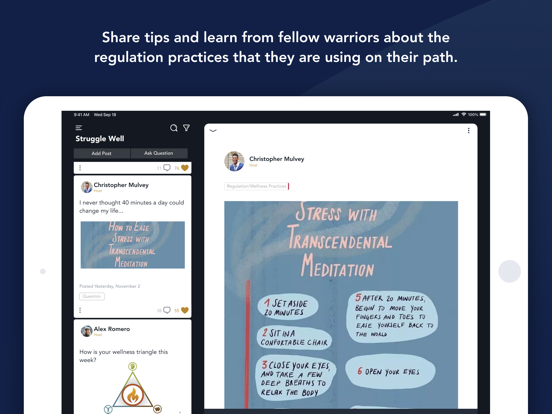 Struggle Well iPad screenshot 2 - Education app