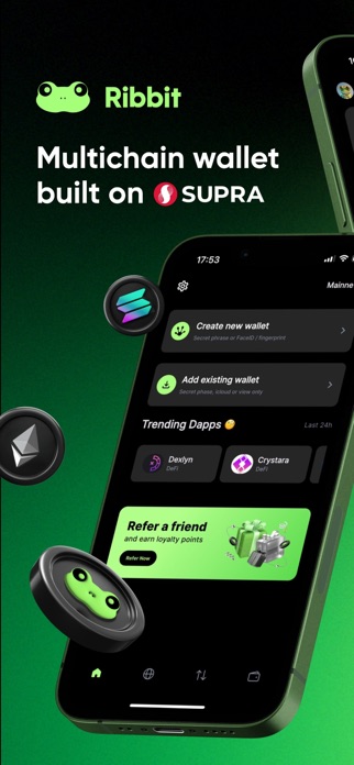 Ribbit: Crypto Wallet Screenshot 1 of 10