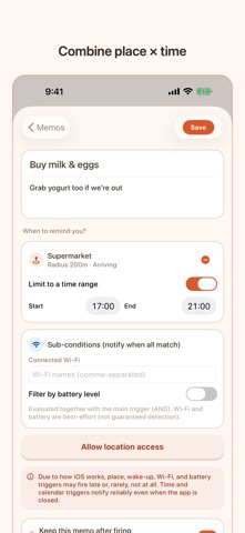 TriggerMemo: Smart Reminders Screenshot 2 of 5