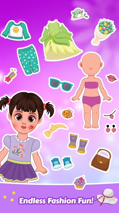 Chibi Doll Dress Up Makeupのおすすめ画像2