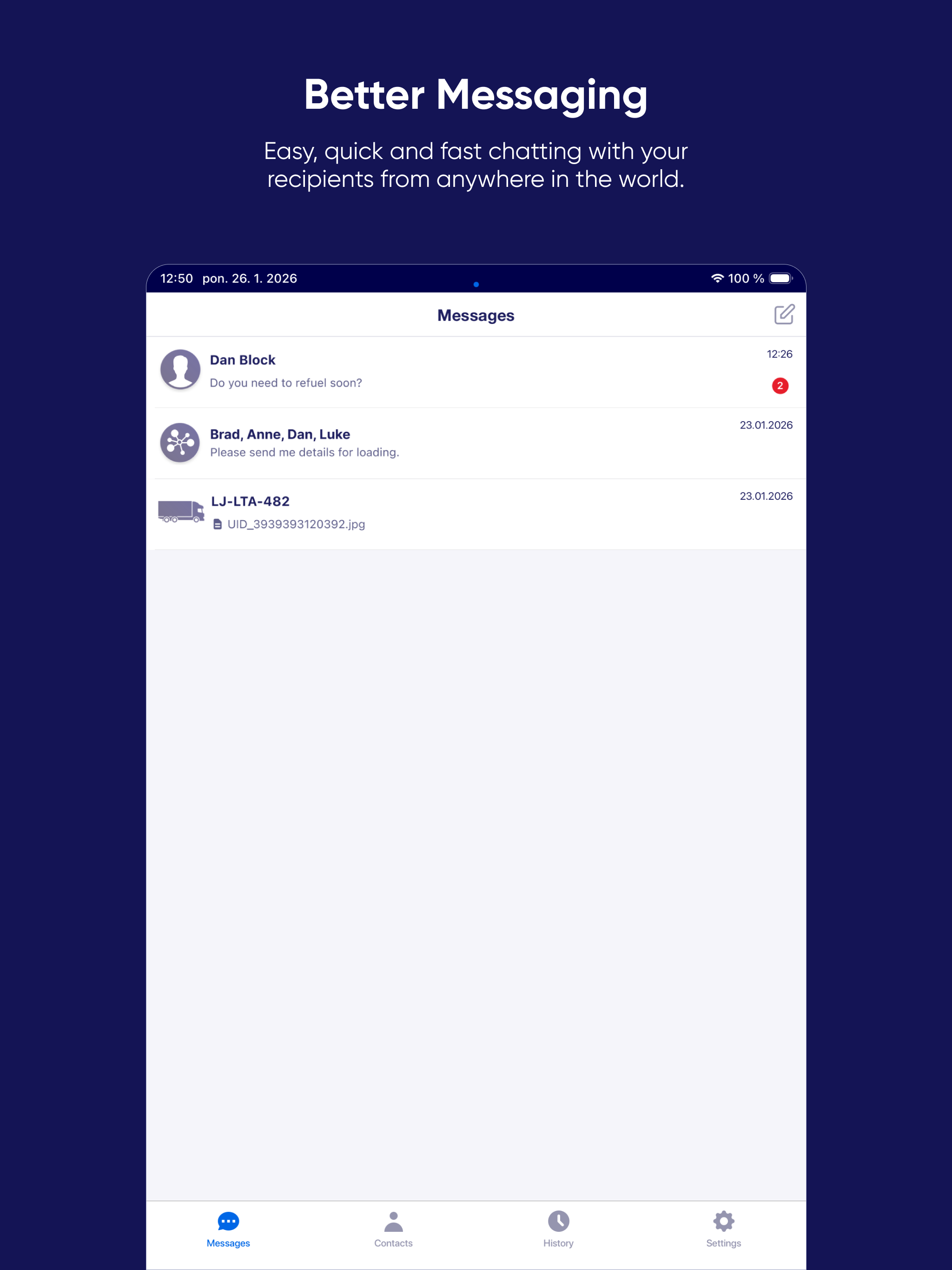 FleetChat (by EUROWAG) screenshot 5