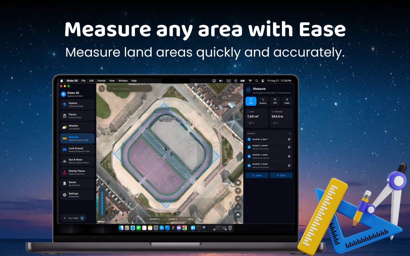 Globe 3D: Live Earth Map & GPS screenshot 21