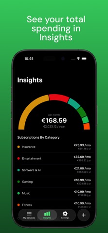 Subster - Subscription Tracker Screenshot 4 of 6