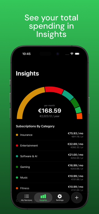 Subster - Subscription Tracker Screenshot 4 of 6