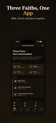 Abrahamic Reader: 3 Texts iPhone screenshot