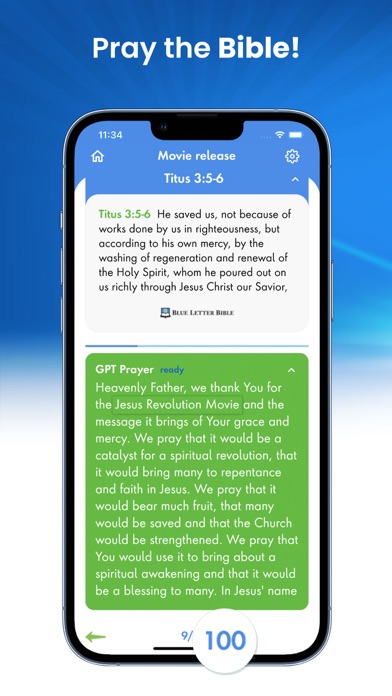 Pray the Bible - AI Assisted Screenshot
