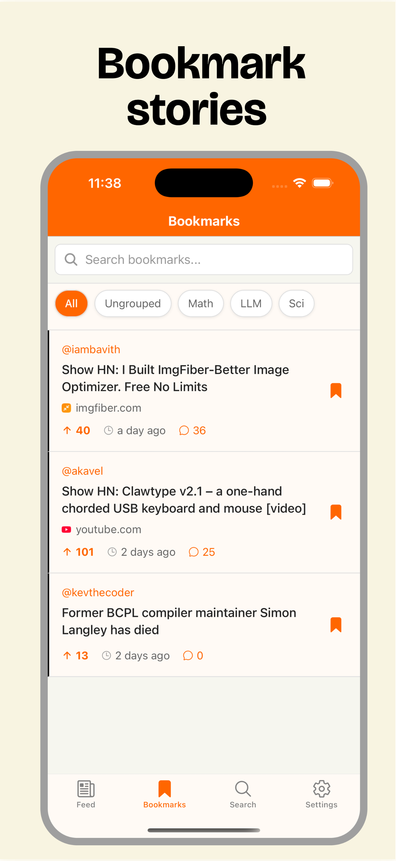 H for Hacker News