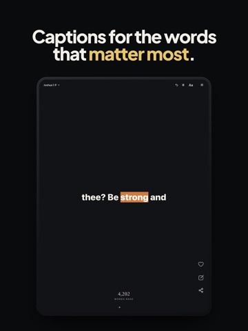 Bible Captions: Read Scripture iPad screenshot