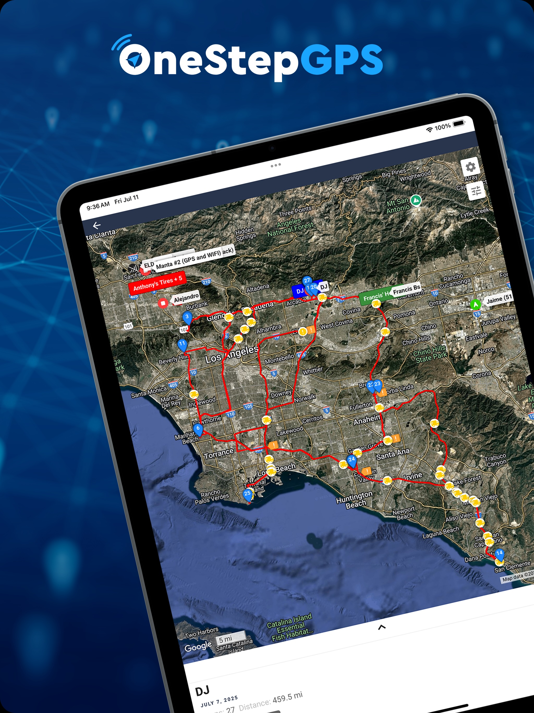 One Step GPS: Live Tracking