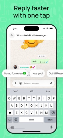 Whats Web: Dual Messenger iPhone screenshot