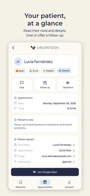 UrgentDoc Doctors screenshot 4