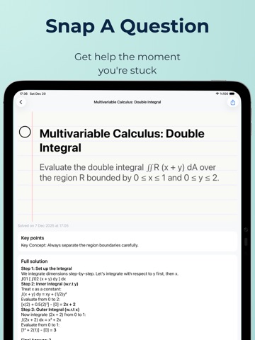 Class Planner & AI Math Solver iPad screenshot