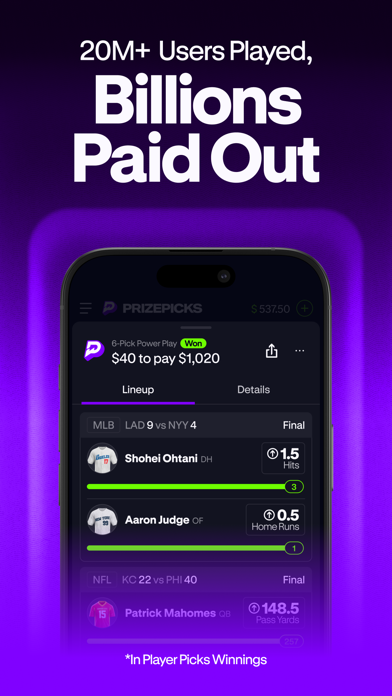 PrizePicks - Sports Picks iPhone screenshot 8 - Sports app