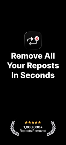 Unrepostify: Repost Remover iPhone screenshot