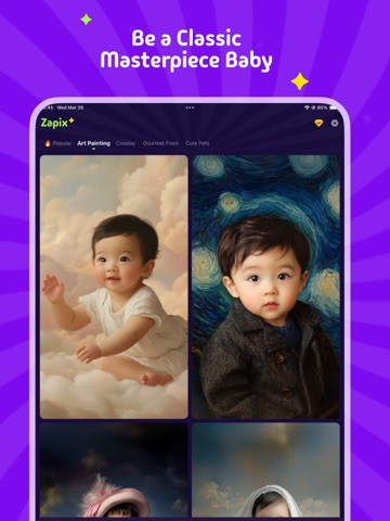 Zapix: Art Baby Editor iPad screenshot