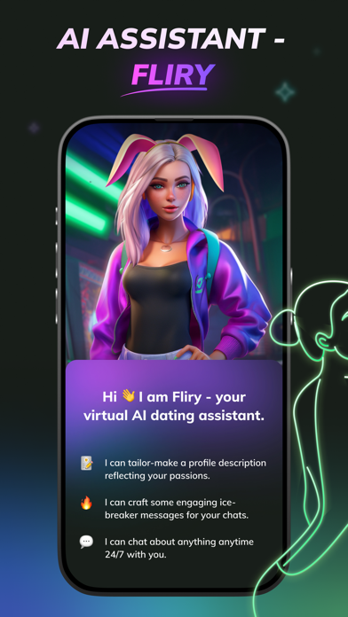 Flirtini - Match, Chat, Meet Screenshot 4 - AppWisp.com Flirtini - Match, Chat, Meet Screenshot 4 - AppWisp.com