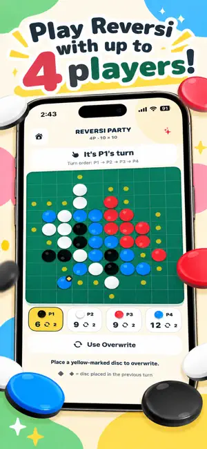 Reversi Party Online screenshot 1