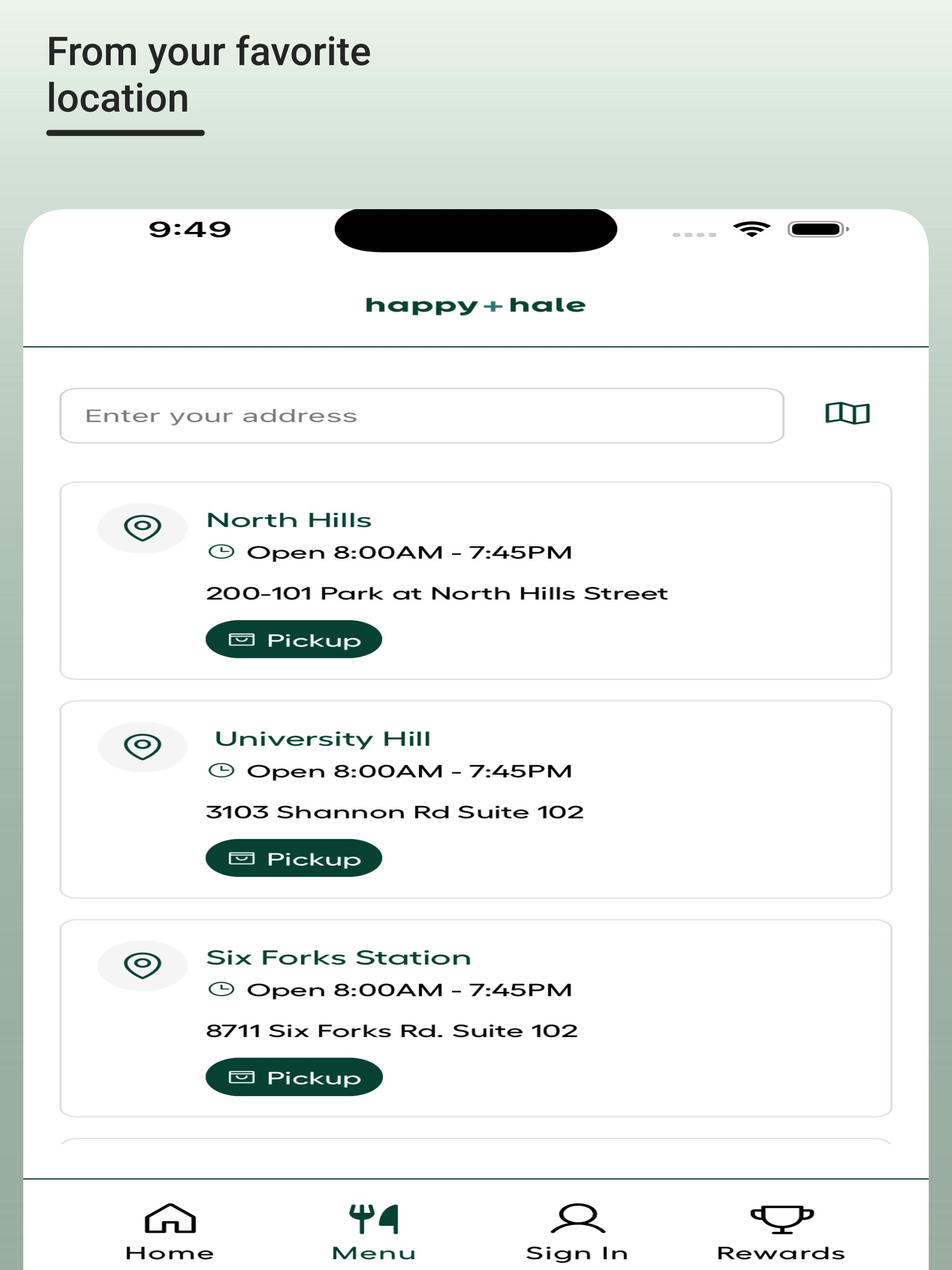 Happy + Hale Ordering screenshot 8