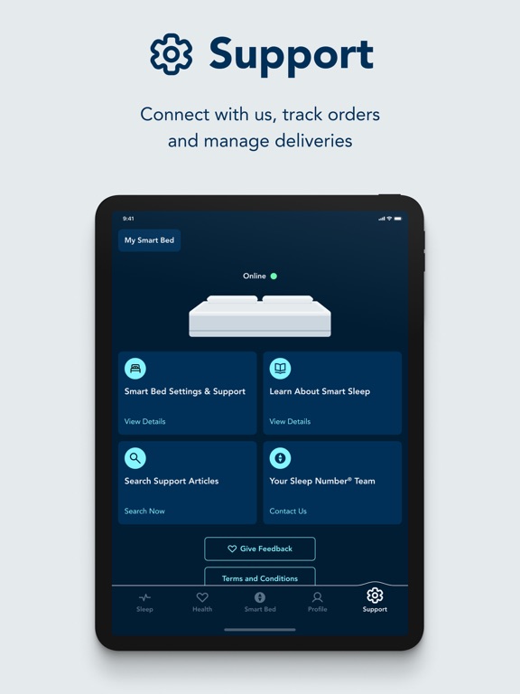 Sleep Number iPad screenshot 7 - Health & Fitness app