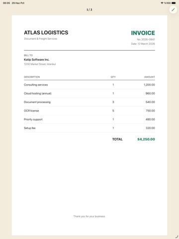 Katip - Doc Scanner iPad screenshot