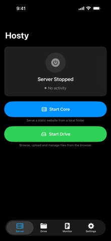 Hosty - Server & Drive screenshot