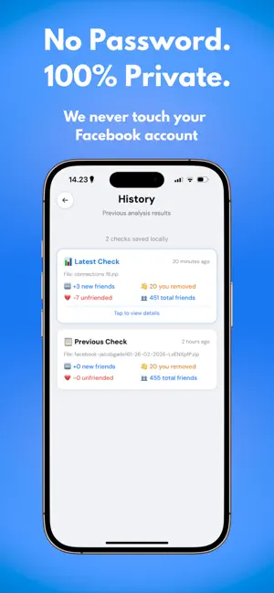 UnfriendCheck: Who Deleted Me screenshot 3