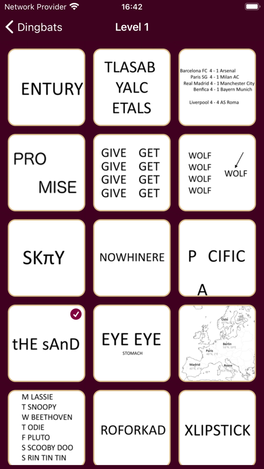 #2. Dingbats - Between the lines (iOS) By: Romain Lebouc