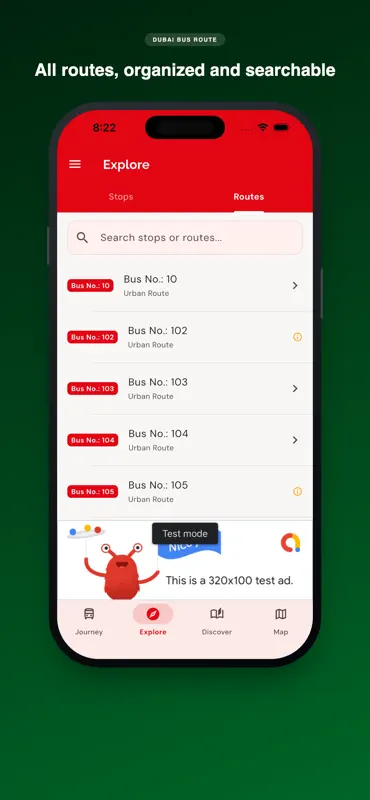 Dubai Bus Route Finder screenshot 3 of 9