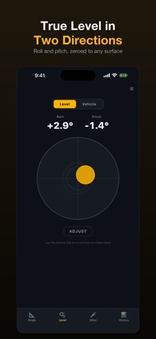 Clinometer+ Slope & Roof Pitch iPhone screenshot