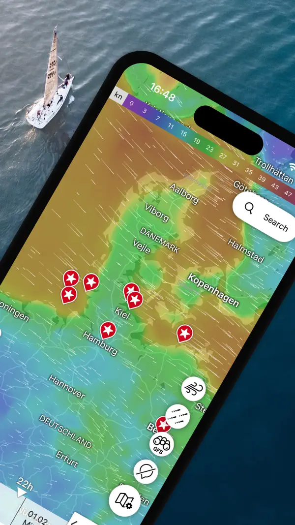 Windfinder: Wind, Wetter, Tide Screenshot 2
