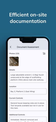 Dropped Object Assessment screenshot