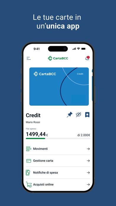 MyCartaBCC iPhone screenshot 4 - Finance app