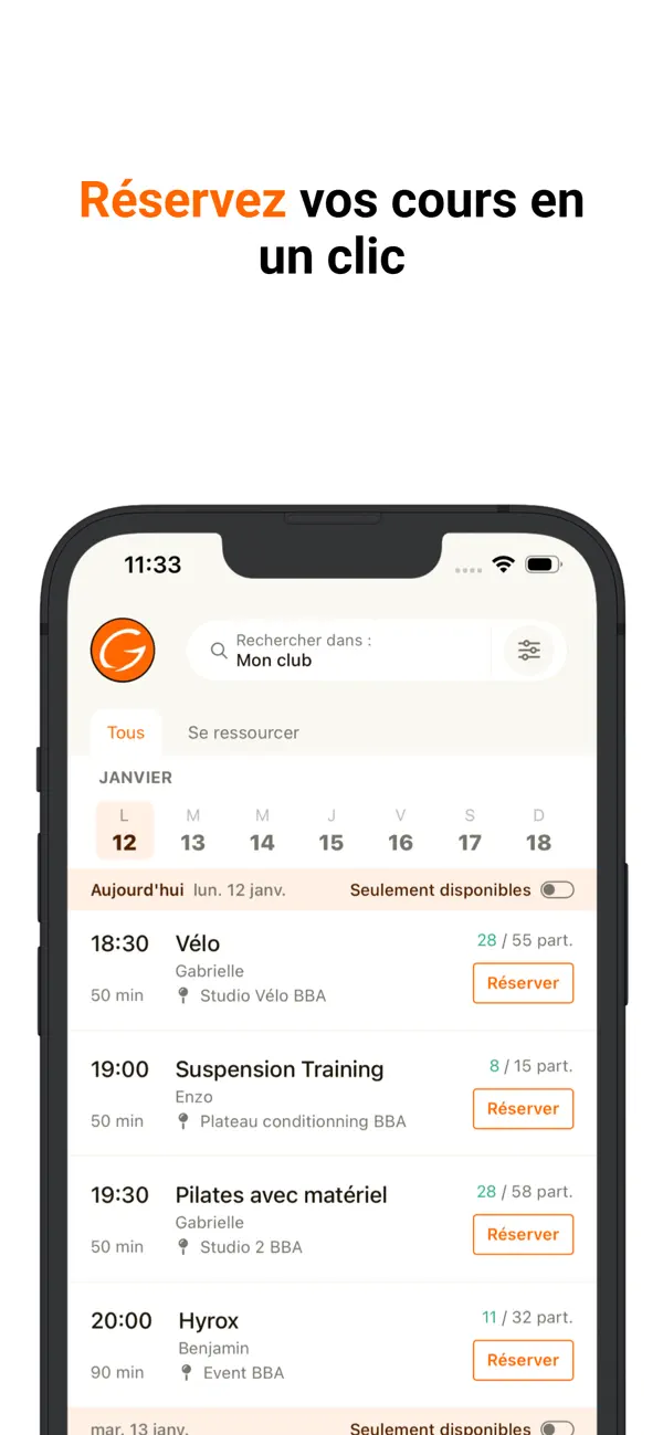 Screenshot #3 pour Genae Fitness Club
