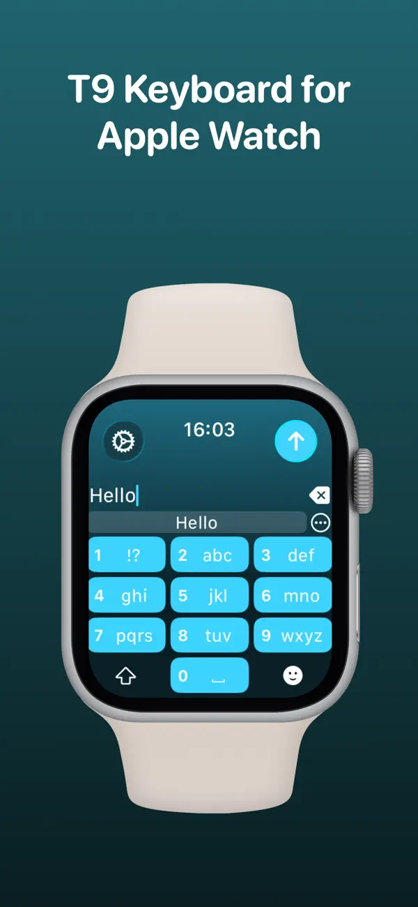 Screenshot #1 pour RetroBoard - T9 Watch Keyboard