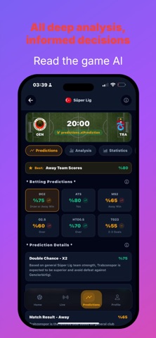 PrimeGoal Match Score Analysis Screenshot 1 of 3