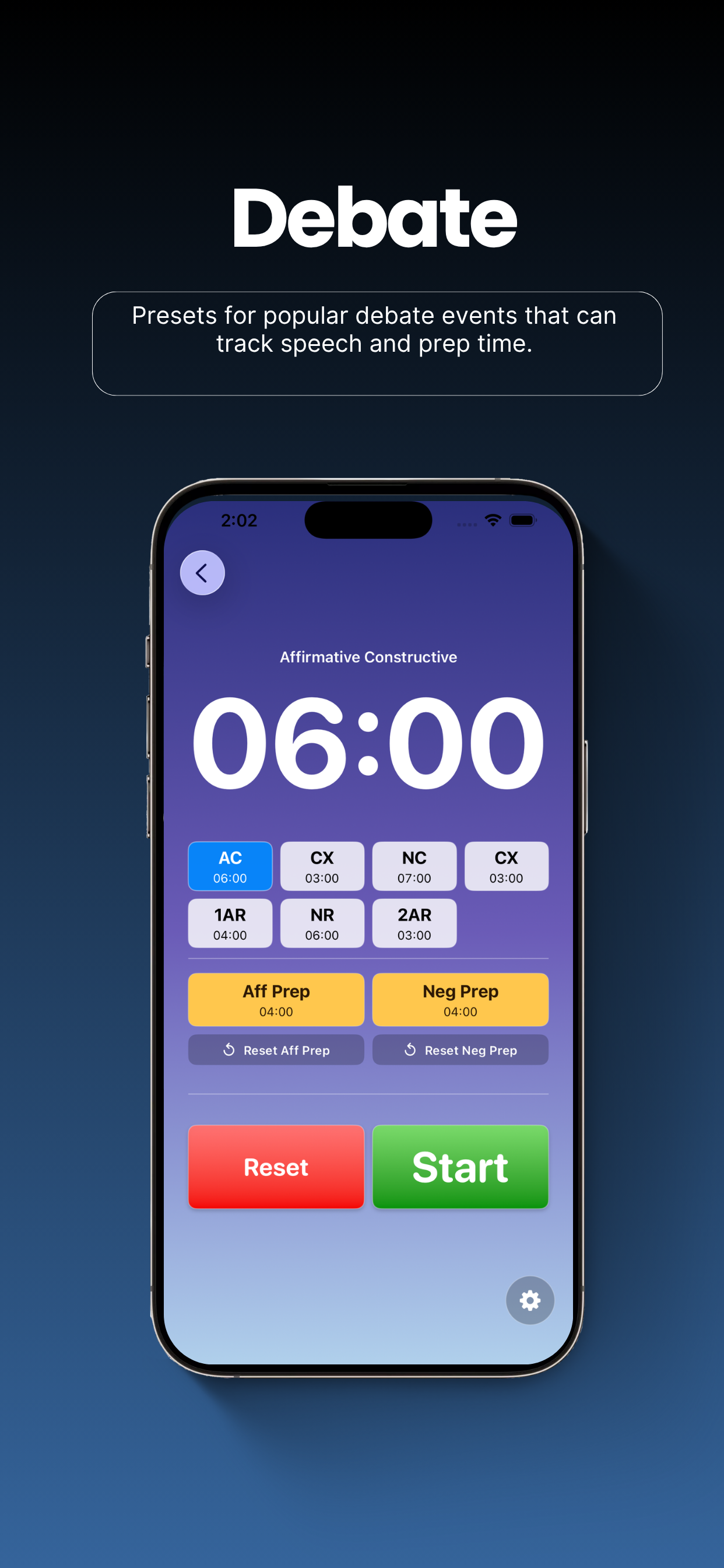 NOF Speech and Debate Timer screenshot 3