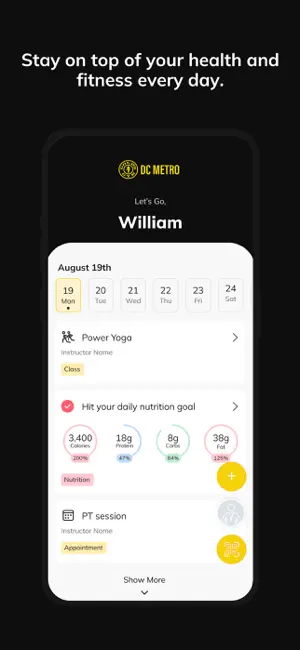 Golds Gym DC METRO screenshot 2