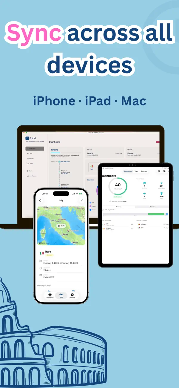 #6. Schengen Calculator - Entorii (iOS) 由: LMT Digital Creations