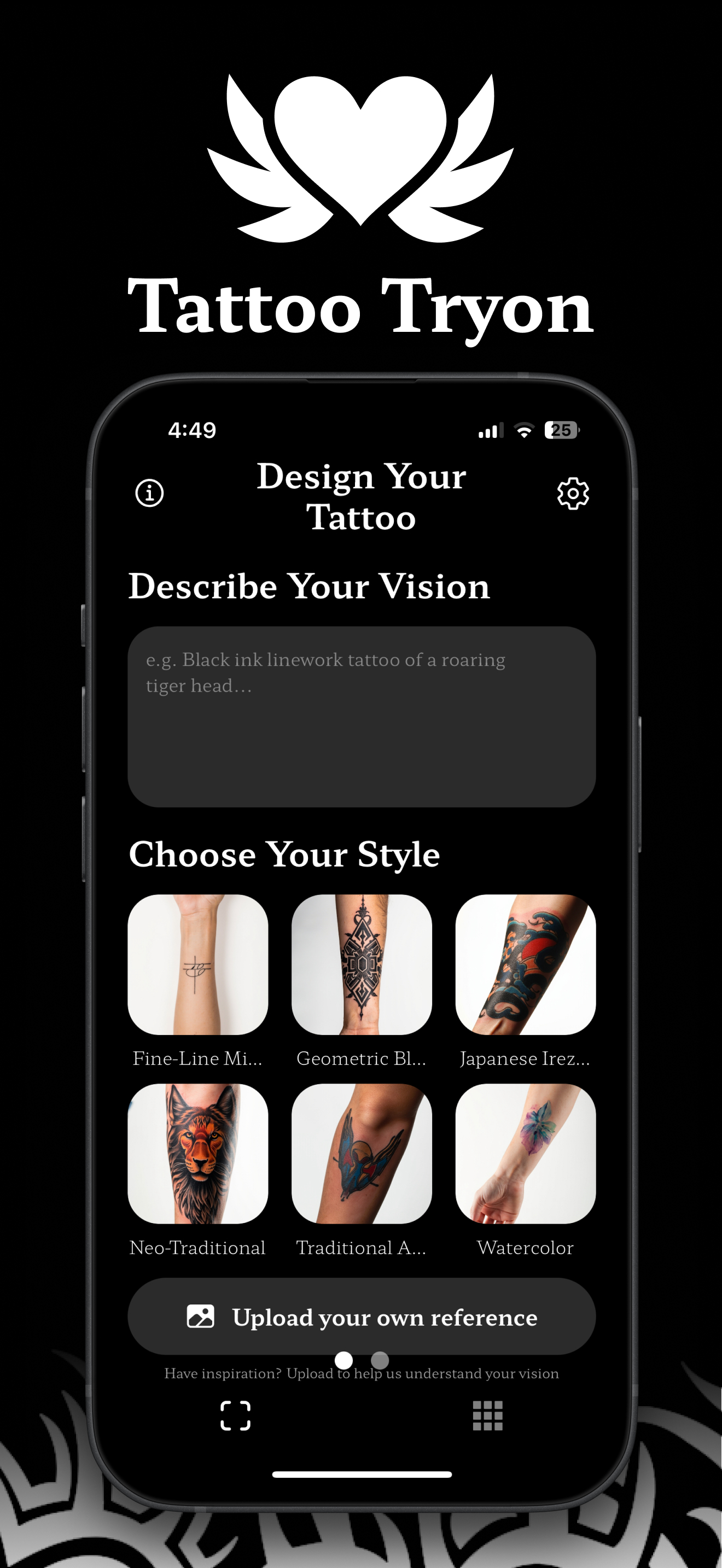 Tattoo TryOn - AI Tattoo Maker