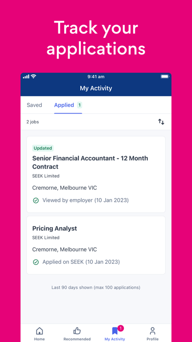 Screenshot #3 pour SEEK Jobs Search & Employment
