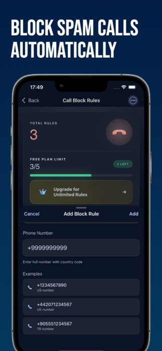 Guardify: Call & SMS Blocker Screenshot 2 of 6