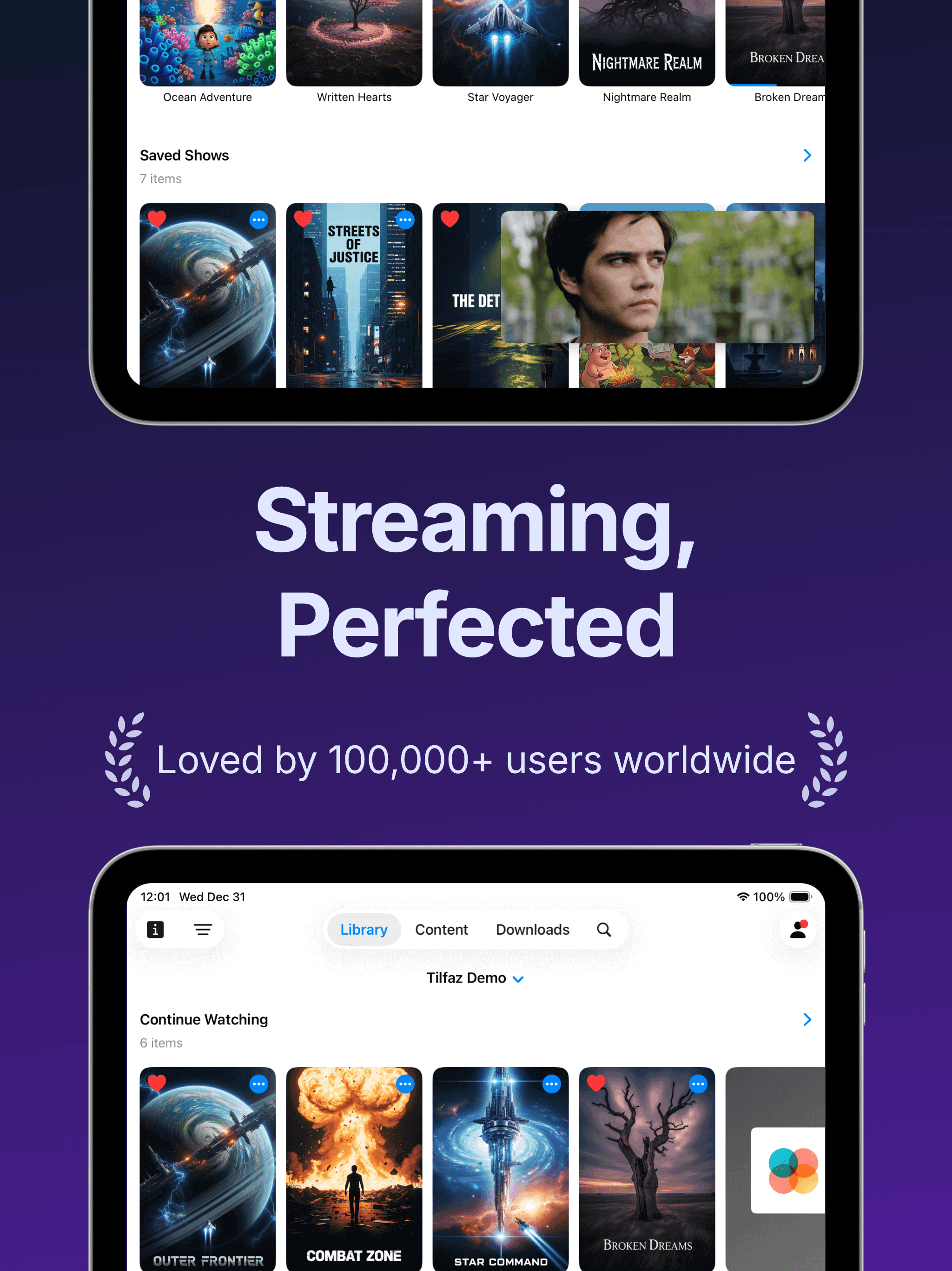 Tilfaz: Live & On-Demand IPTV