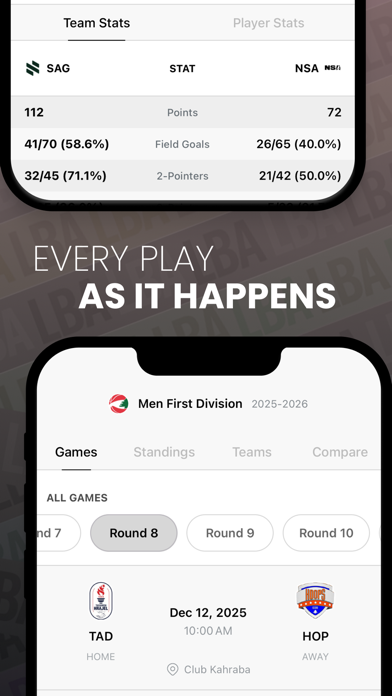 LBA - Basketball & Social iPhone screenshot 2 - Social Networking app