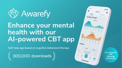 Awarefy-CBT/認知行動療法＆抑うつマインドフルネス Screenshot