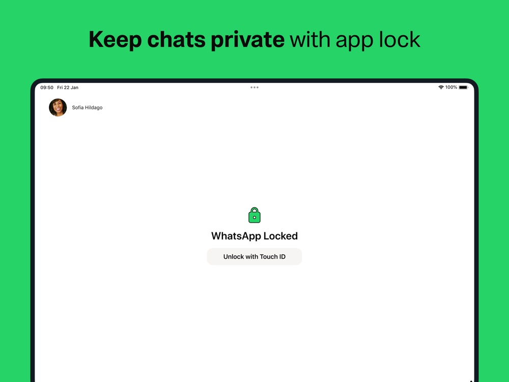 WhatsApp Messenger: official iPad preview 4 (opens full image in a new tab)
